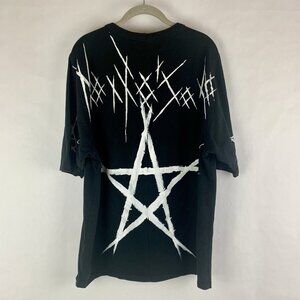 SMFK Tagged Shirt Tee Tshirt Black Streetwear‎ Graffiti Designer Men’s Medium